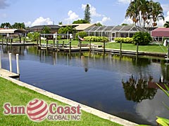 View Down the Canal From Tudor Villas